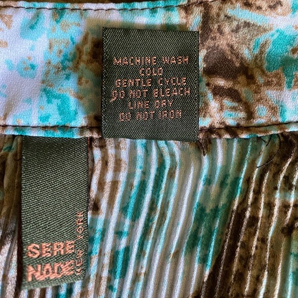 🌻Serenade Ribbed Split Sleeve Blouse Size Small - Picture 3 of 6